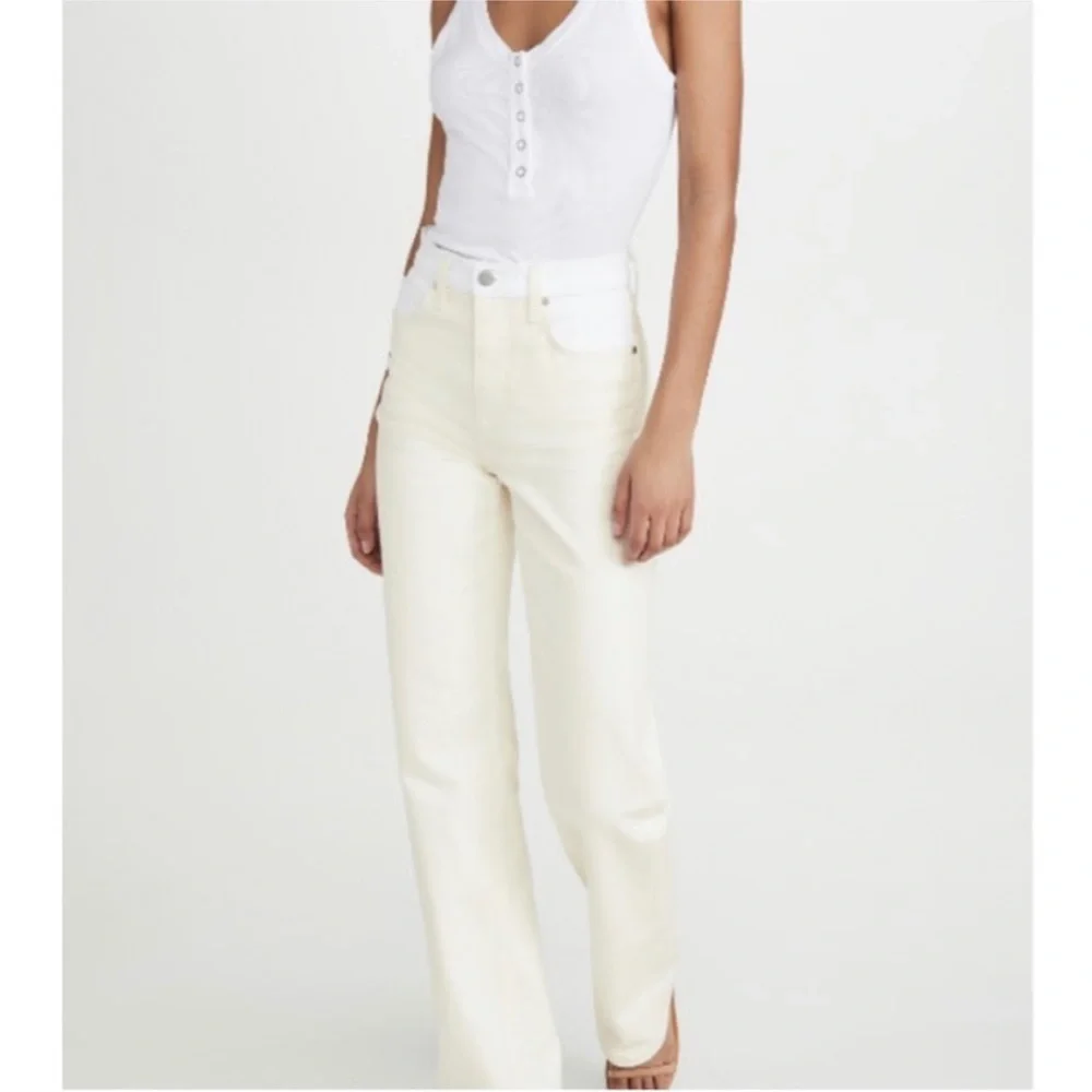 NWT BALDWIN High Rise Relaxed Fit Jeans Powder 26 - Picture 4 of 8